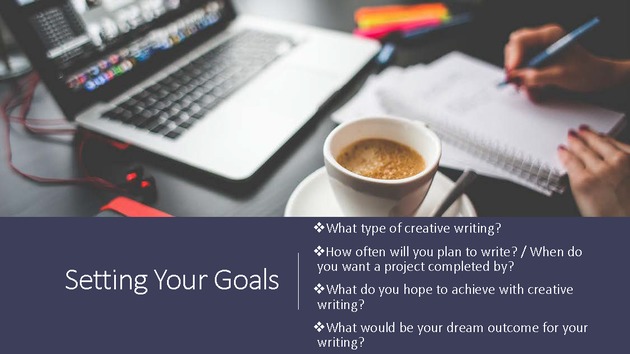 Creative Writing Bootcamp - Setting Your Goals 1